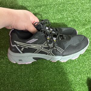 ASICS Gel-Venture 8 Trail Running Shoes Sneakers Black Purple Women's Size 10